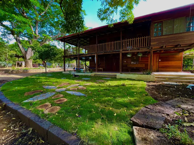 The Hacienda, a two-storey wooden house