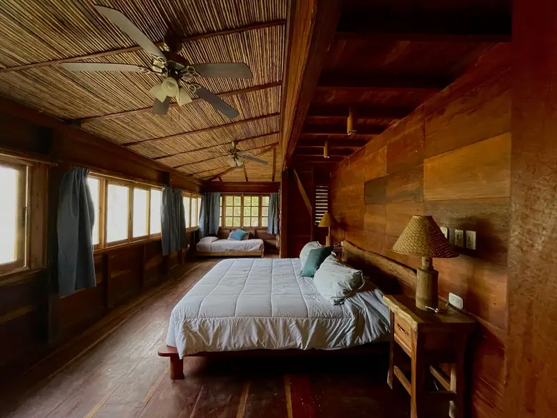 A bedroom of the Hacienda